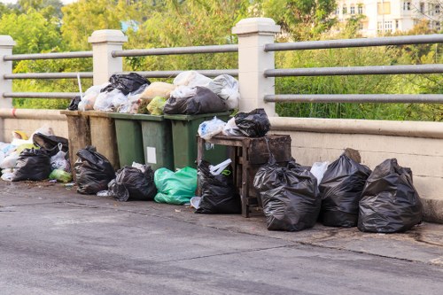 Eco-friendly recycling during garage clearance